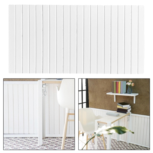 1/2/3/5 Mini 1/12 1/6 skala Dockhusväggpanel gör det själv i trä S White 5Set