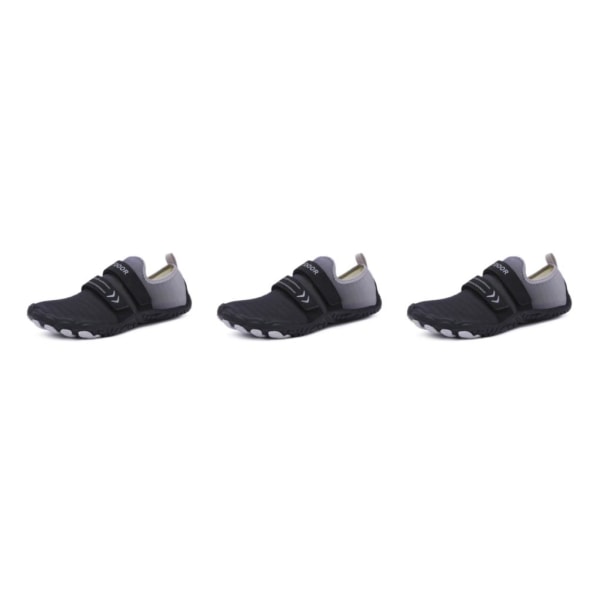 1/2/3 Strandpromenad Vattensko Vada Sneakers Nonslip Fitness Black Size 43 3PCS