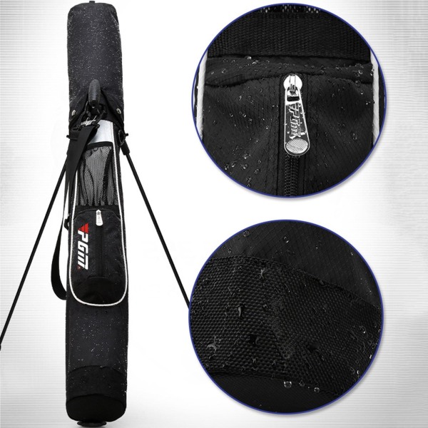 Vattentät Dustproof För Golf Stand Bag Club Pitch and Putt Bag Black