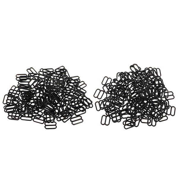 1/2/3/5 100 st Nylon BH-rem Spännen Sliders Krokar 8 Underkläder 10mm 5Set