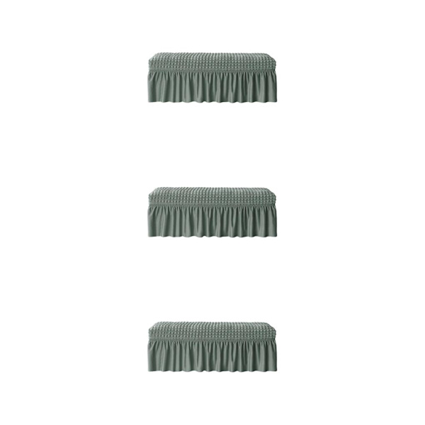 1/2/3/5 lång cover Vattentät bänksitsmöbel Green 3PCS