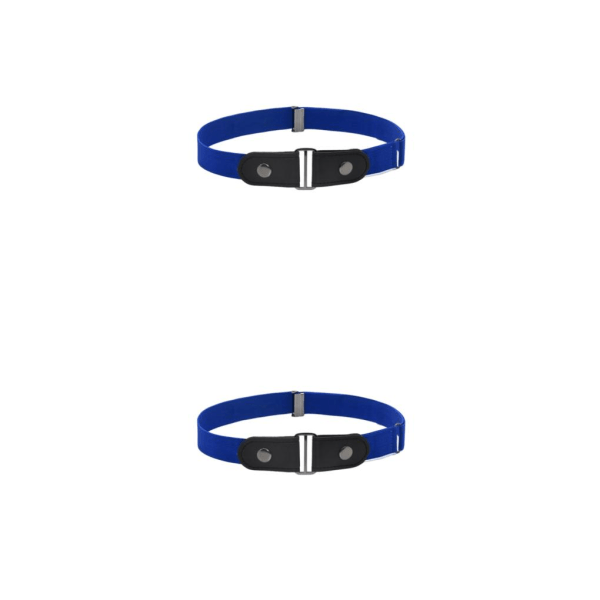 1/2/3/5 Bälte Inget Spänne Osynlig Moderiktig Långvarig Fresh Blue 2PCS