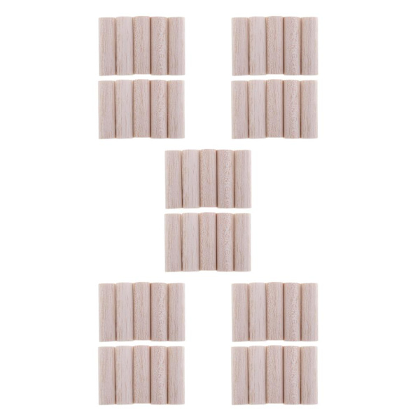 1/5 Balsa Wood Stick oavslutad DIY Woodworking Craft Modeling Wood 10 pcs 50mm 5PCS