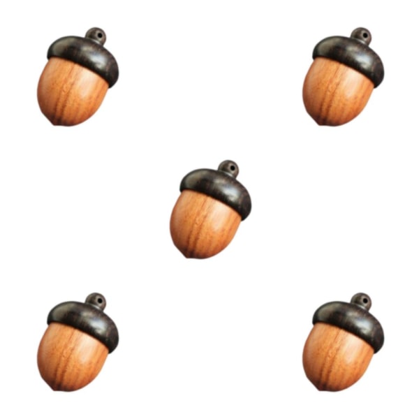 1/2/3/5 Ebony Halsband Hänge Tillbehör Dekorationer Mini för 5Set