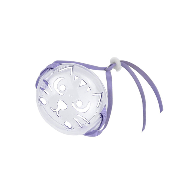 1/2 set Mesh andningsbart kattmunkorg Bekväm säkerhet purple L 1 Pc