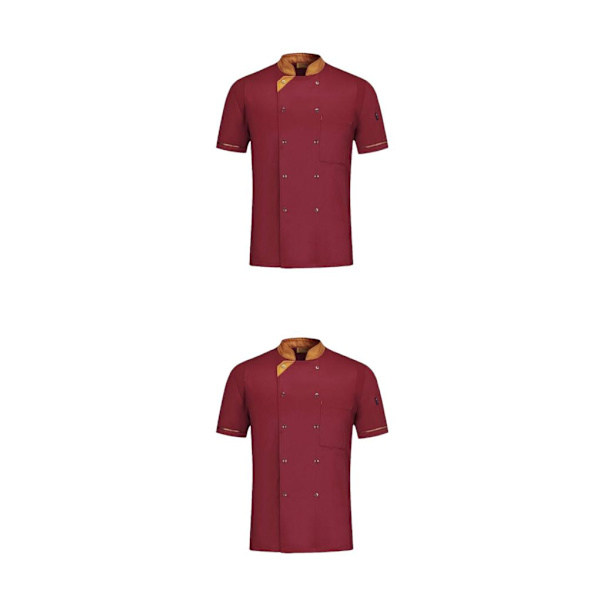 1/2/3 andningsbart tygspänneficka Slitstark färgfast - Wine Red 4XL 2PCS