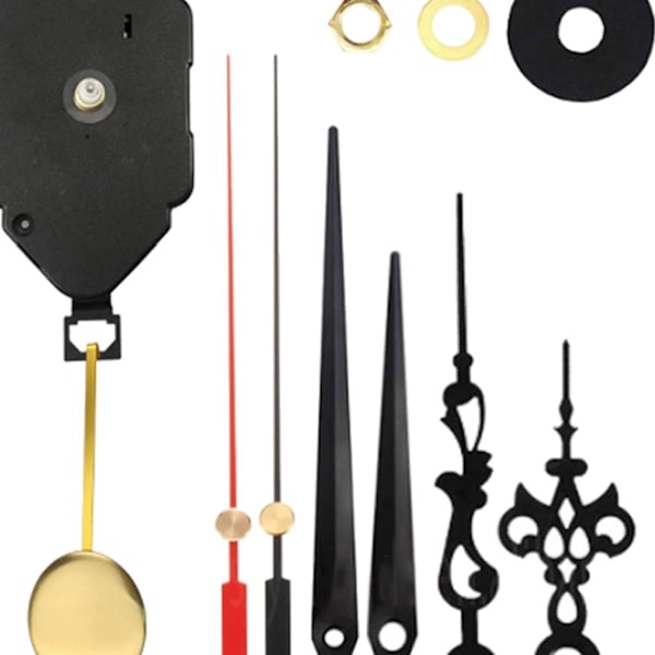 1/2/3 DIY Pendelklocka Movement Replacement Pålitlig och 2 Set Hands 1 Pc