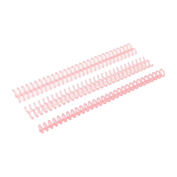 10 stycken plast 30-håls bindringar flexibla och lätta att lossa Rosy+10pcs