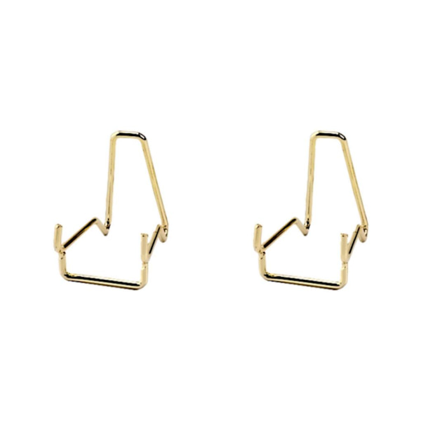 1/2/3 Iron Ores Stone Display Stand Desktop Rock Holder Base Golden S 2Set