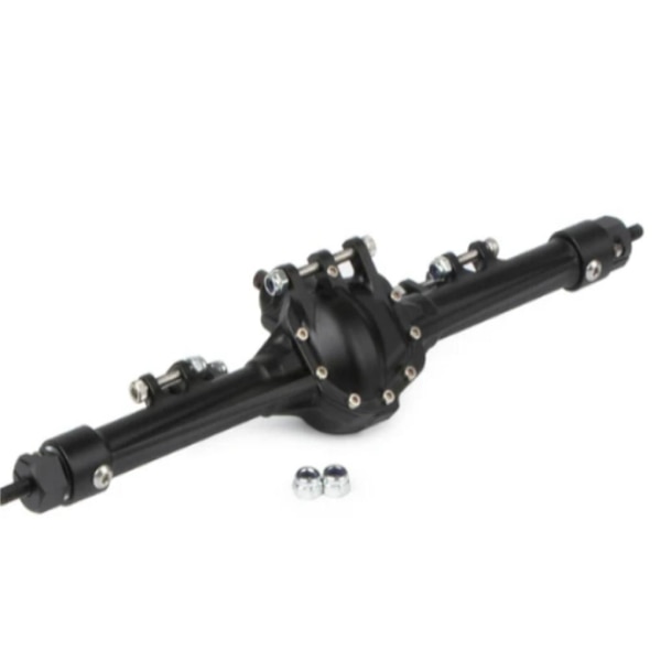RCGOFOLLOW bakaxel RC bildel CNC Rc bakaxel för 1/10 axiell Black