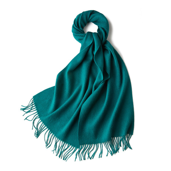 1/2/3 unisex halsduk med fransar Varm och mysig tubscarf för dark green 2Set