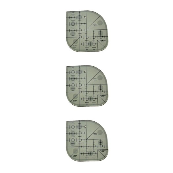 1/3/5 Quiltningsmall Akryl För Patchwork Syramar 3PCS