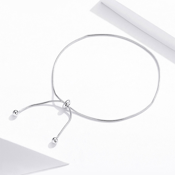 1/2 Justerbar Snake Anklet Trendigt tillbehör för nära och kära 1Set