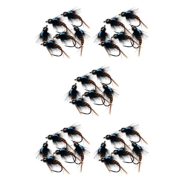 1/2/3/5 6 st 8 1012 flugfiskeflugor Premium Tungsten Bead Head 10# hook 6 pcs 5PCS
