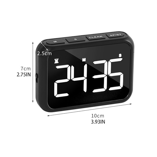 1/2/3/5 ABS Justerbar Volym Väckarklocka Med Radio - LED Stor White 501 1 Pc