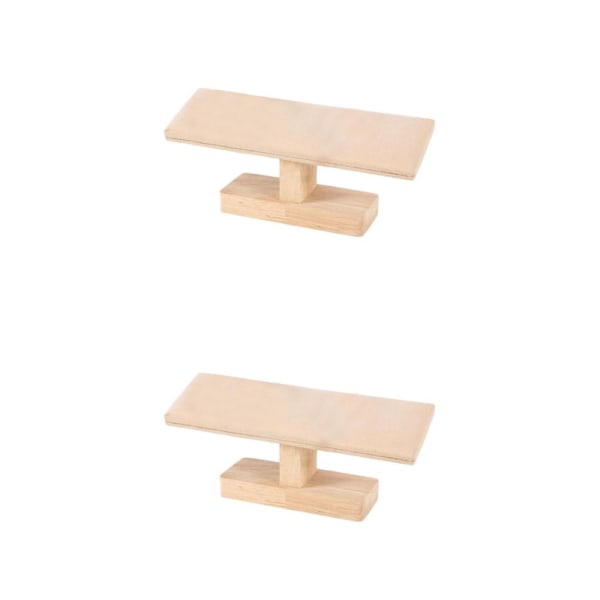 1/2 Bärbar Watch Display Stand Smycken Towers för sovrum Yellow 20 x 6 x 8cm 2Set