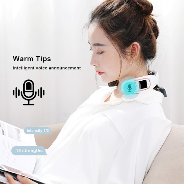 ABS Wide Application Smart Neck Massager för ultimat avkoppling White