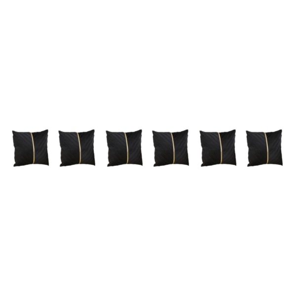 1/2/3 2st Polyester Soffa Heminredning Sammet Cover Med black 3PCS