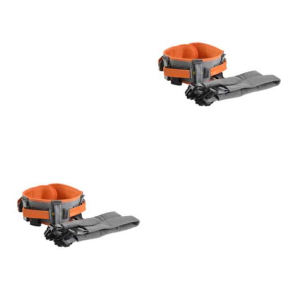 1/2/3 Transfer gånggångsbälte med 7 säkra handgrepp och Grey Orange L 2PCS
