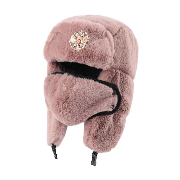 1/2 polyester rysk hatt varm och förbli snygg män S vinter pink 1Set