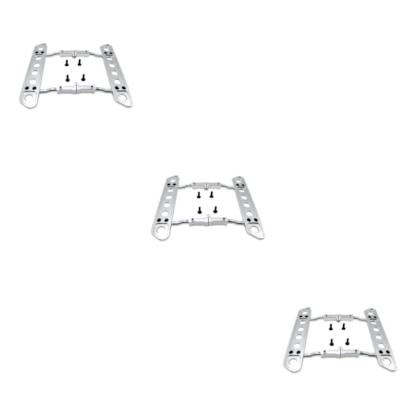1/2/3/5 legering sidokollision Step Board pedaler för 1/10 axial Silver 3Set