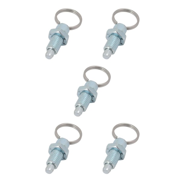 1/2/3/5 Heavy-Duty indexkolv med användarvänlig ringdragning M8-5 Galvanized Steel 5PCS