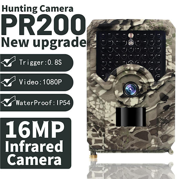Ögonblick med högupplöst Trail Camera Camera Jaktkamera