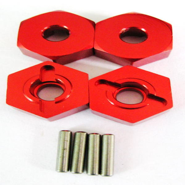 Aluminiumlegering starkt hjul sexkantsfäste för 1/10 AXIAL SCX10 RC Red