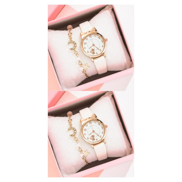 1/2 2x Cartoon Pattern Quartz Armband Watch For Kids Sweet And 2Set