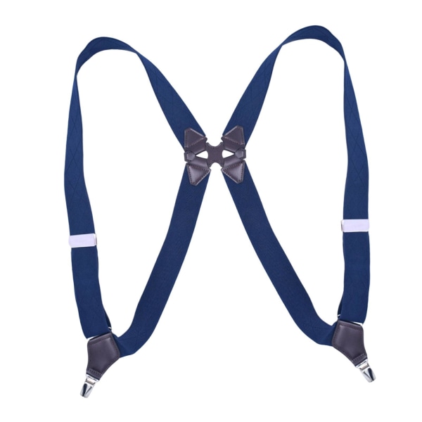 1/2/3 män kvinnor hängslen Y-formade justerbara elastiska remmar Dark Blue 1 Pc