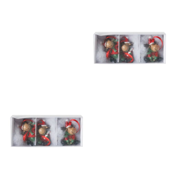 1/2/3/5 3st unika juldekorationer i harts heminredning C 2Set