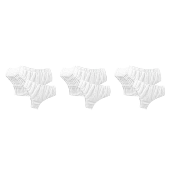 1/2/3 Trosor ovävt tyg i mitten av midjan för SPA-massage White Universal 3Set
