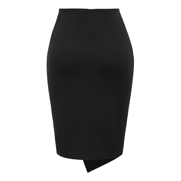 Bekväm att bära Nya kjolar med resår i midistretch black XL