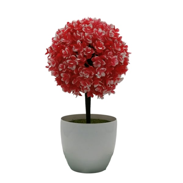 1/2 bred tillämpning konstgjord växt för ett mångsidigt hem bright red 1 Pc