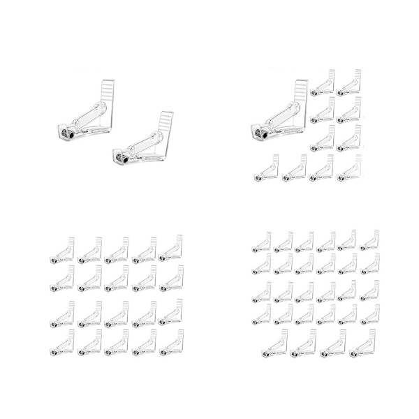 1/2/3/5 Håll hårt duk Justerbar tygklämma för Transparent 10PCS 1Set