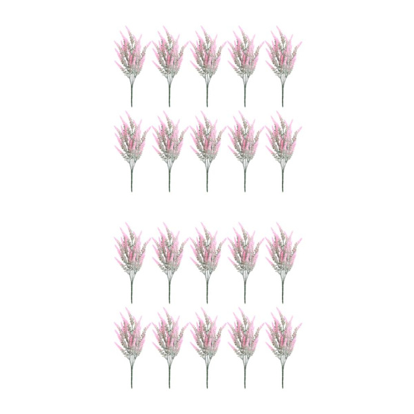 1/2 10 stycken Realistiskt utseende Konstgjorda växter Hållbar Och Pink Pink 2PCS