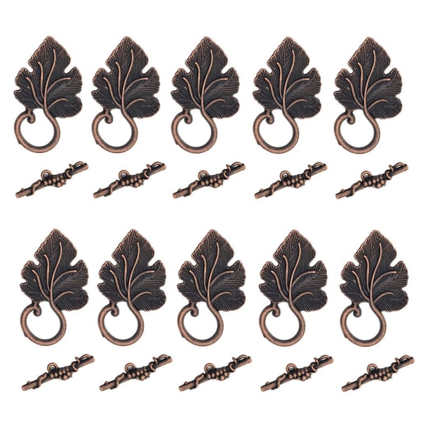 1/2/3 10 set Leaf OT Toggle Clasps Smycken Clasp Connectors Platinum 1Set