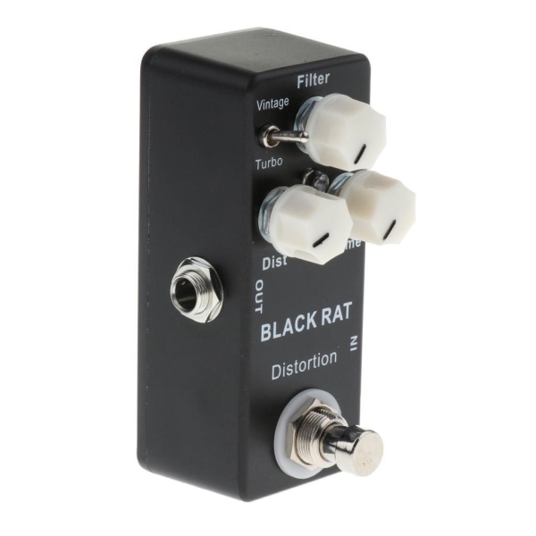 1/3 Black Rat Distortion Gitarreffektpedal för gitarrdelar 1 Pc