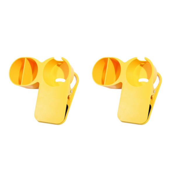 1/2 multifunktionell hemmakontorsbord Skrivbordsmugghållare Yellow 2Set