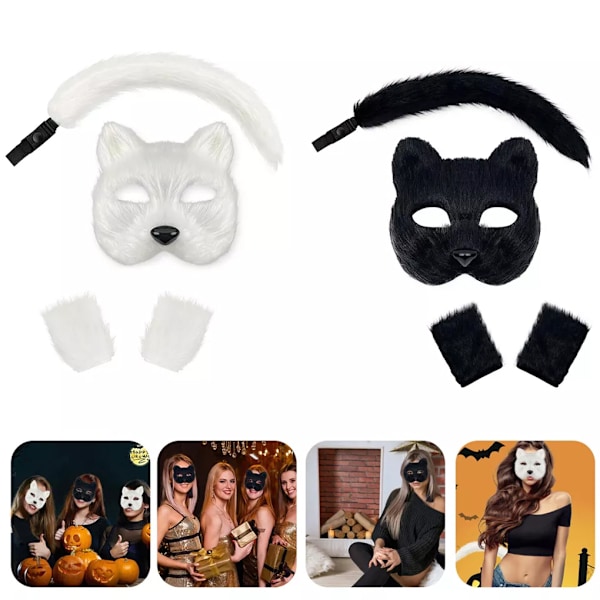 Komplett kit förklädnadsmask, festklar, måste-ha för Halloween