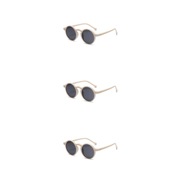1/2/3/5 PC Snygg och lätt runda för kvinnor skydd C05 beige 3PCS