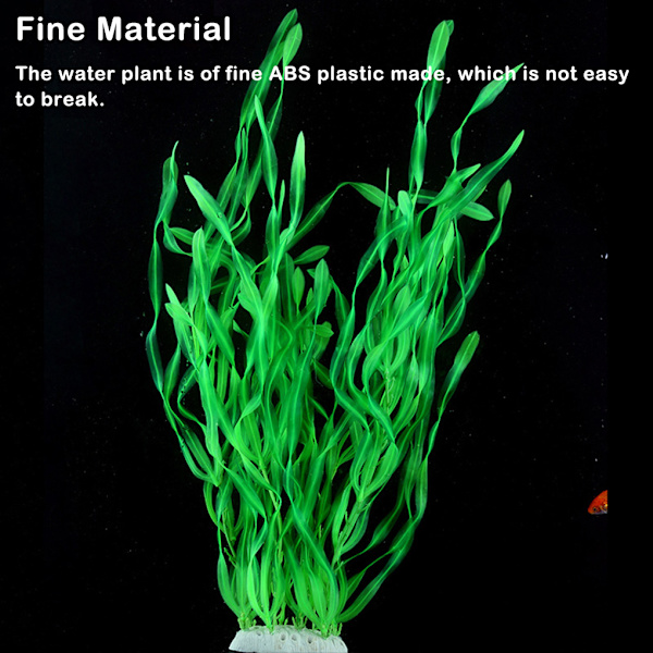 1/2 Fishtank Artificiell vattenväxt dekorativa simuleringsväxter Green 1 Pc