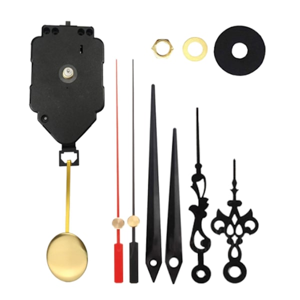 1/2/3 DIY Pendelklocka Movement Replacement Pålitlig och 2 Set Hands 1 Pc