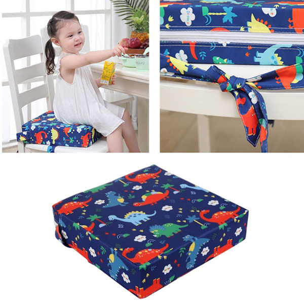 1/2/3/5 Bärbar lätt matstolsdyna för baby Dinosaur Blue 1 Pc