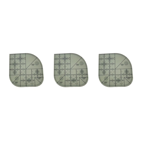 1/3/5 Quiltningsmall Akryl För Patchwork Syramar 3PCS