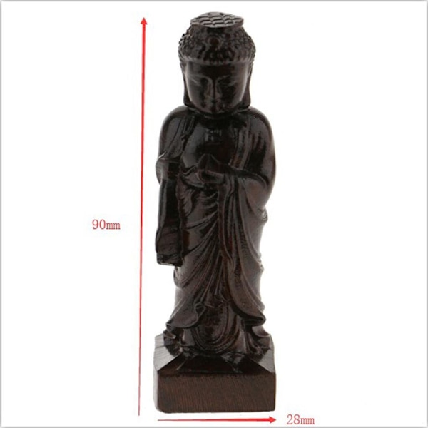 1/2/3/5 Trä Buddha Staty Staty Indien Staty Craft Ornament Sakyamuni 1Set