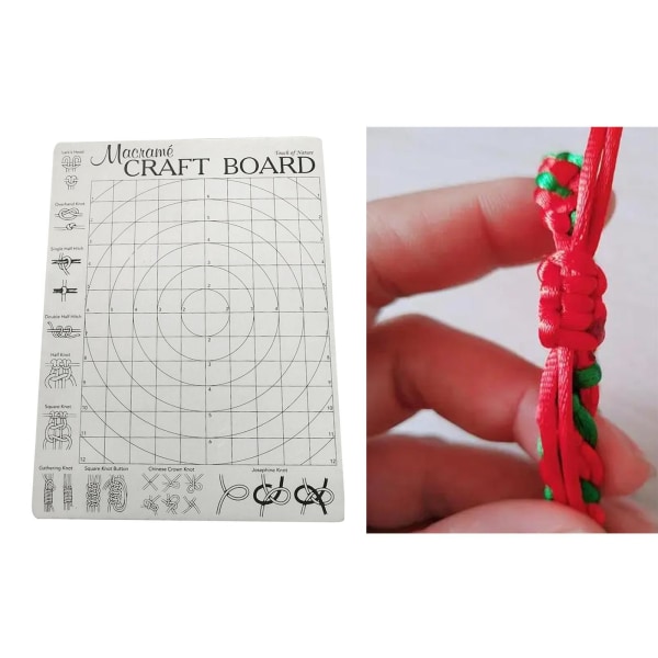 Foam Macrame Board med Grids 30x40cm för Armband Craft Macrame
