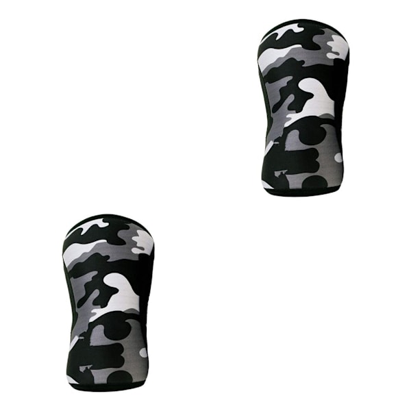 1/2/3 knästödshylsa för styrkelyft knäböj för män och Black XXL 2PCS