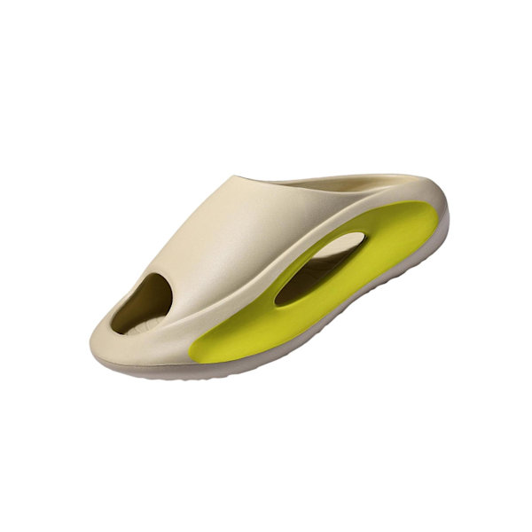 Unisex tofflor Bekväma sandaler med öppen tå Dusch Badrum EVA Khaki Size 44-45