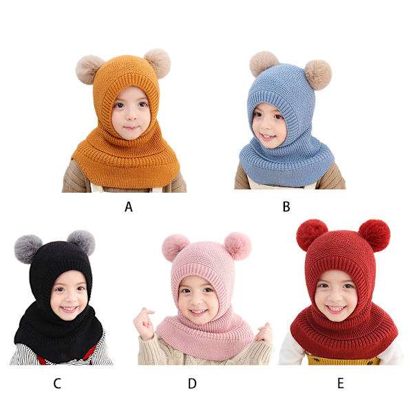 Toddler Vinter Varm Scarf Hatt Bundle Up Toddler Med Mode Och Wine Red